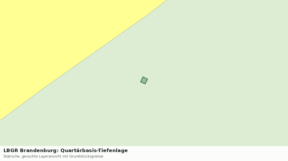 Statische Kartenansicht: LBGR Brandenburg: Quartärbasis-Tiefenlage