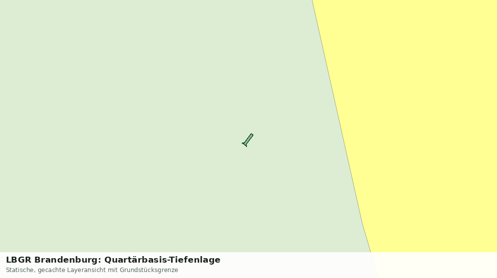 Statische Kartenansicht: LBGR Brandenburg: Quartärbasis-Tiefenlage