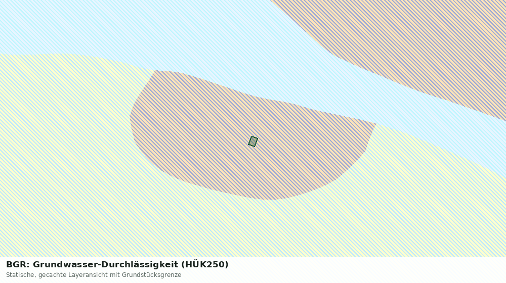 Statische Kartenansicht: BGR: Grundwasser-Durchlässigkeit (HÜK250)