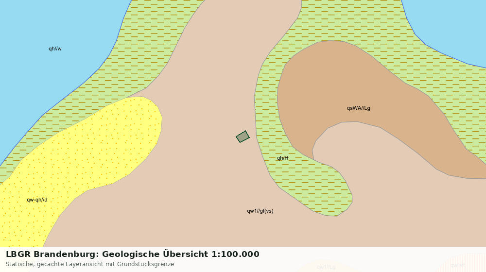 Statische Kartenansicht: LBGR Brandenburg: Geologische Übersicht 1:100.000