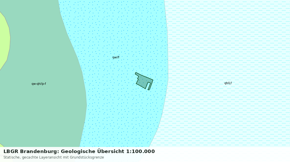 Statische Kartenansicht: LBGR Brandenburg: Geologische Übersicht 1:100.000
