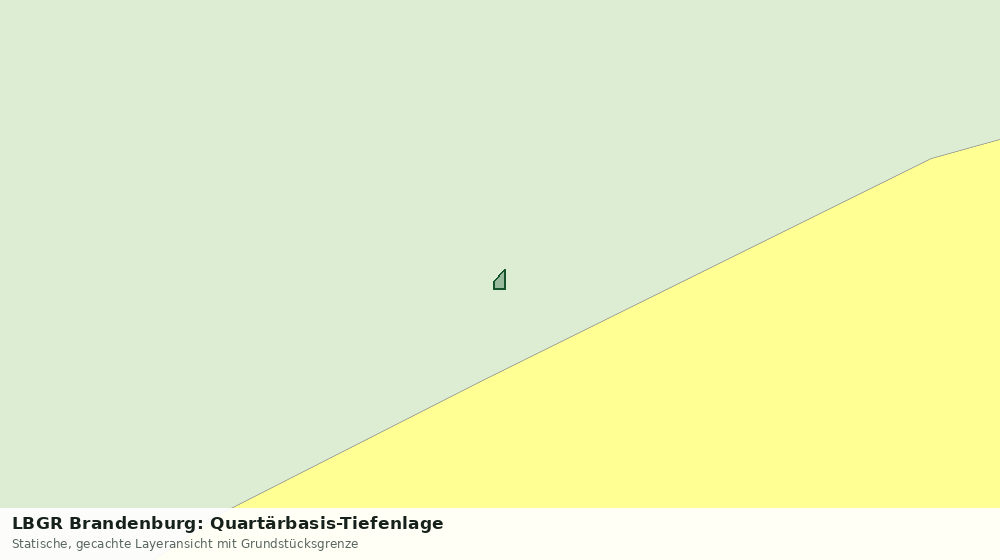 Statische Kartenansicht: LBGR Brandenburg: Quartärbasis-Tiefenlage