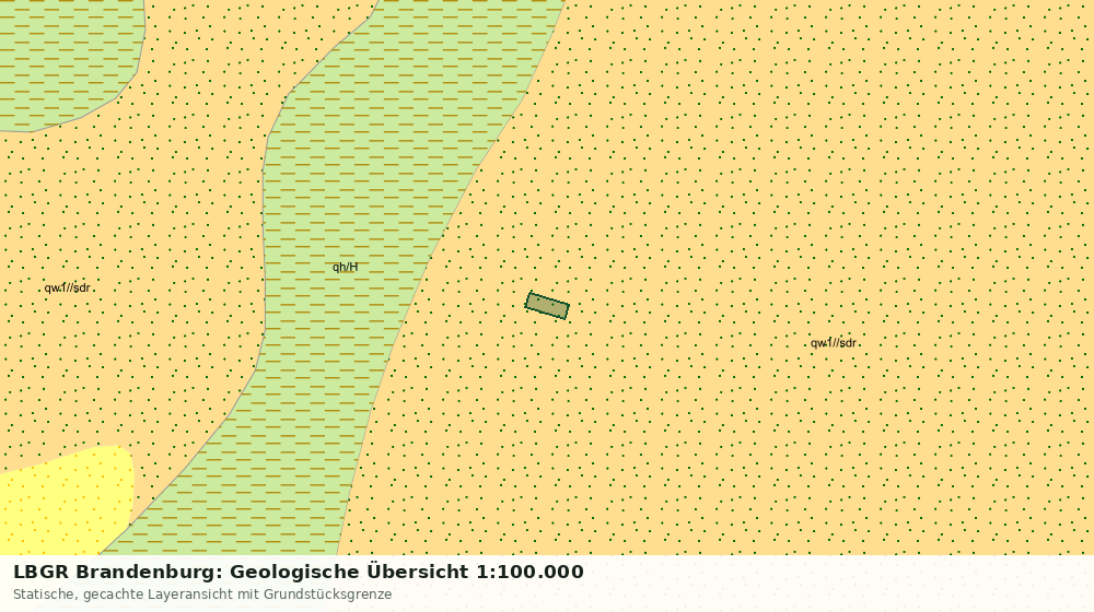 Statische Kartenansicht: LBGR Brandenburg: Geologische Übersicht 1:100.000