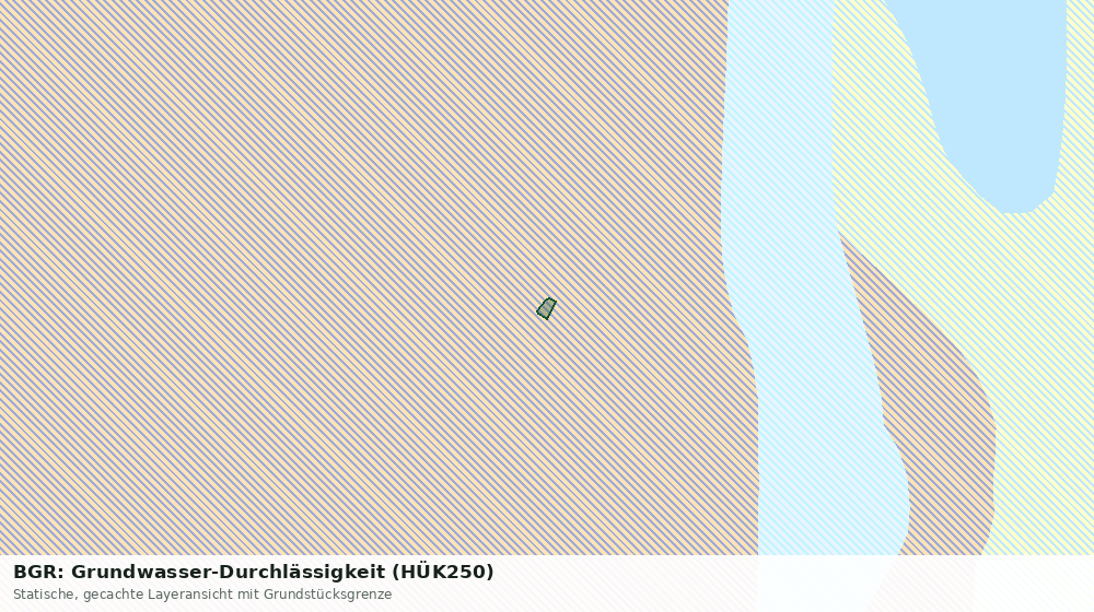 Statische Kartenansicht: BGR: Grundwasser-Durchlässigkeit (HÜK250)