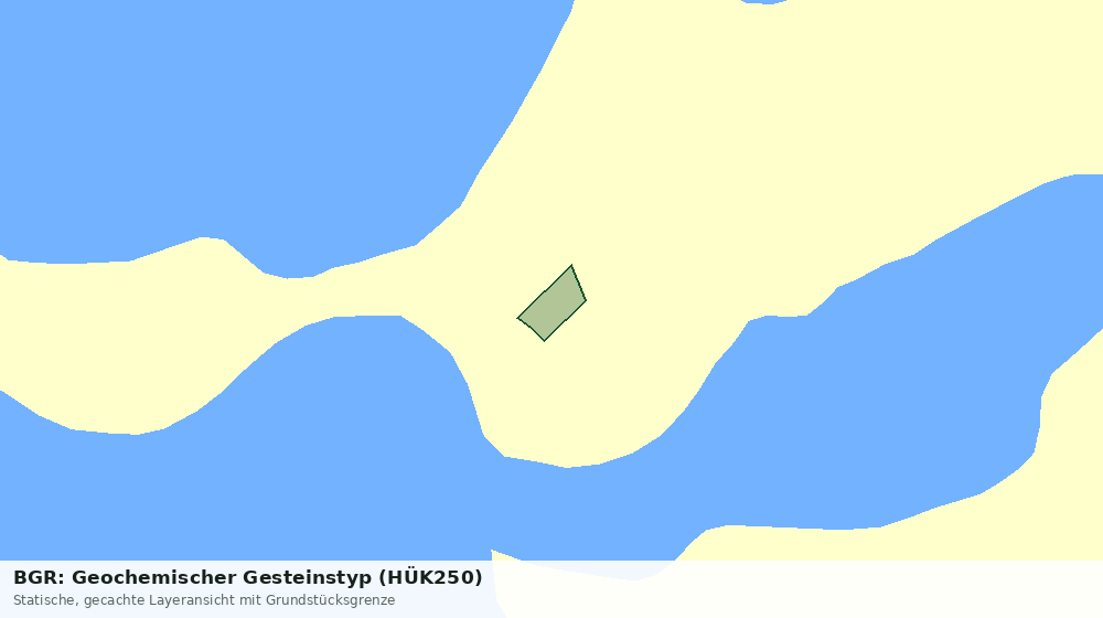 Statische Kartenansicht: BGR: Geochemischer Gesteinstyp (HÜK250)