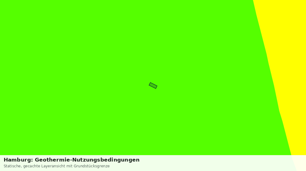 Statische Kartenansicht: Hamburg: Geothermie-Nutzungsbedingungen