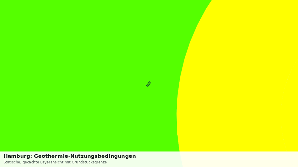 Statische Kartenansicht: Hamburg: Geothermie-Nutzungsbedingungen