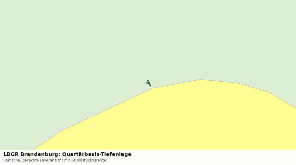 Statische Kartenansicht: LBGR Brandenburg: Quartärbasis-Tiefenlage