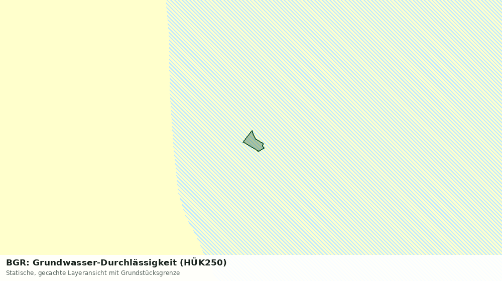 Statische Kartenansicht: BGR: Grundwasser-Durchlässigkeit (HÜK250)