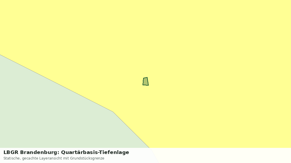 Statische Kartenansicht: LBGR Brandenburg: Quartärbasis-Tiefenlage