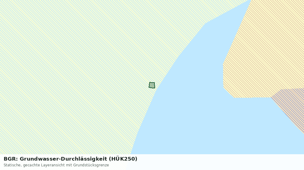 Statische Kartenansicht: BGR: Grundwasser-Durchlässigkeit (HÜK250)