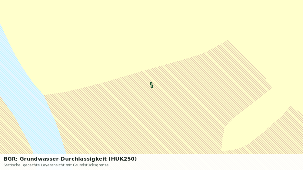 Statische Kartenansicht: BGR: Grundwasser-Durchlässigkeit (HÜK250)