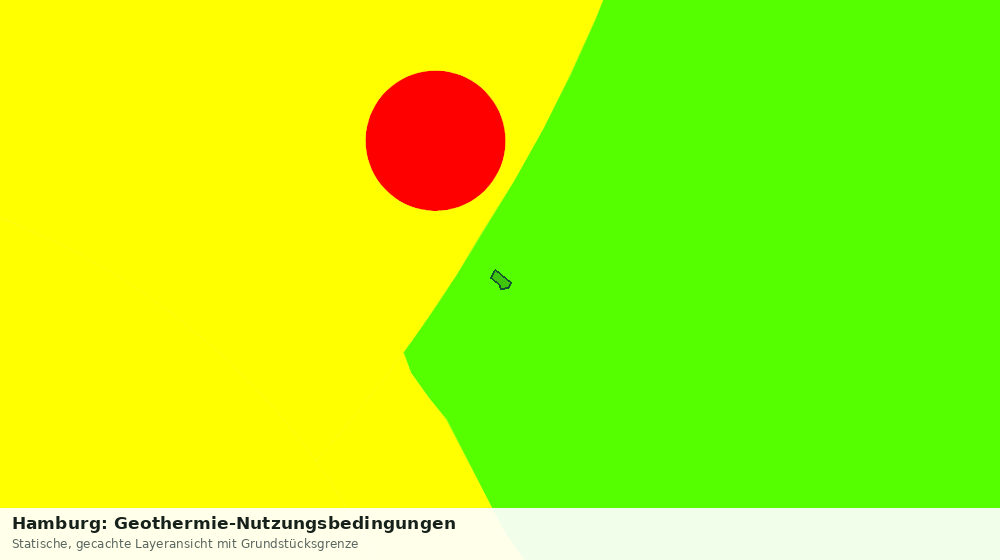 Statische Kartenansicht: Hamburg: Geothermie-Nutzungsbedingungen