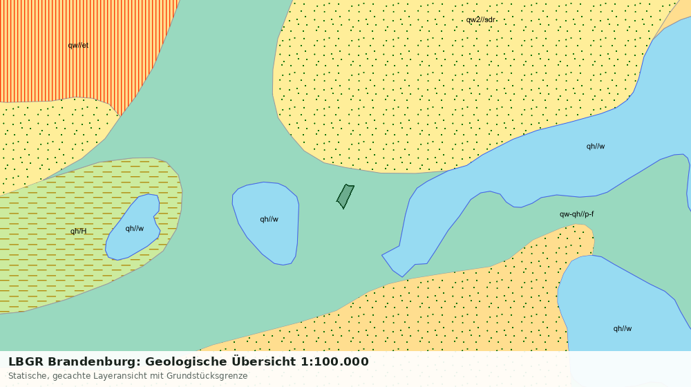Statische Kartenansicht: LBGR Brandenburg: Geologische Übersicht 1:100.000