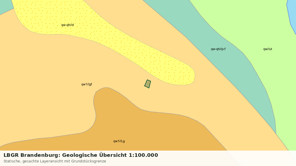 Statische Kartenansicht: LBGR Brandenburg: Geologische Übersicht 1:100.000