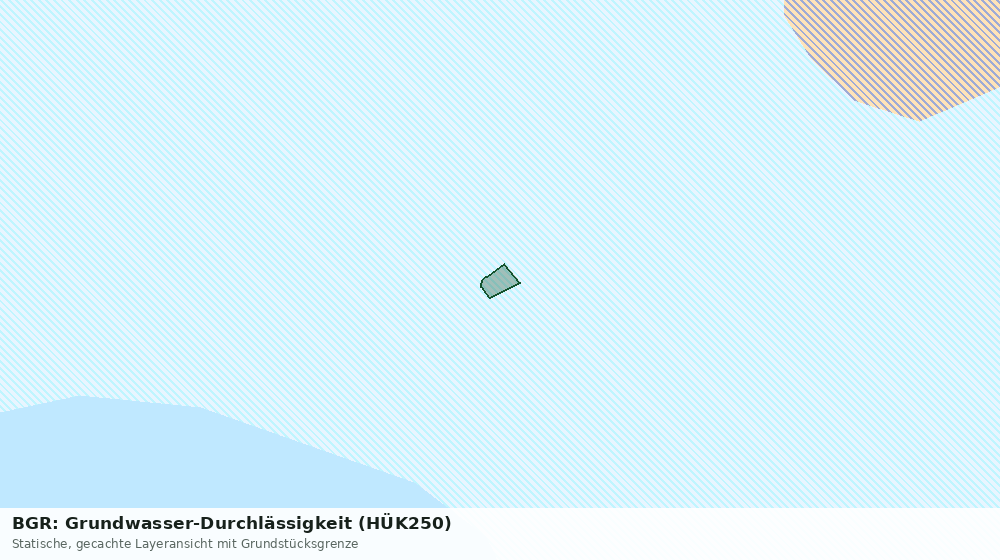 Statische Kartenansicht: BGR: Grundwasser-Durchlässigkeit (HÜK250)