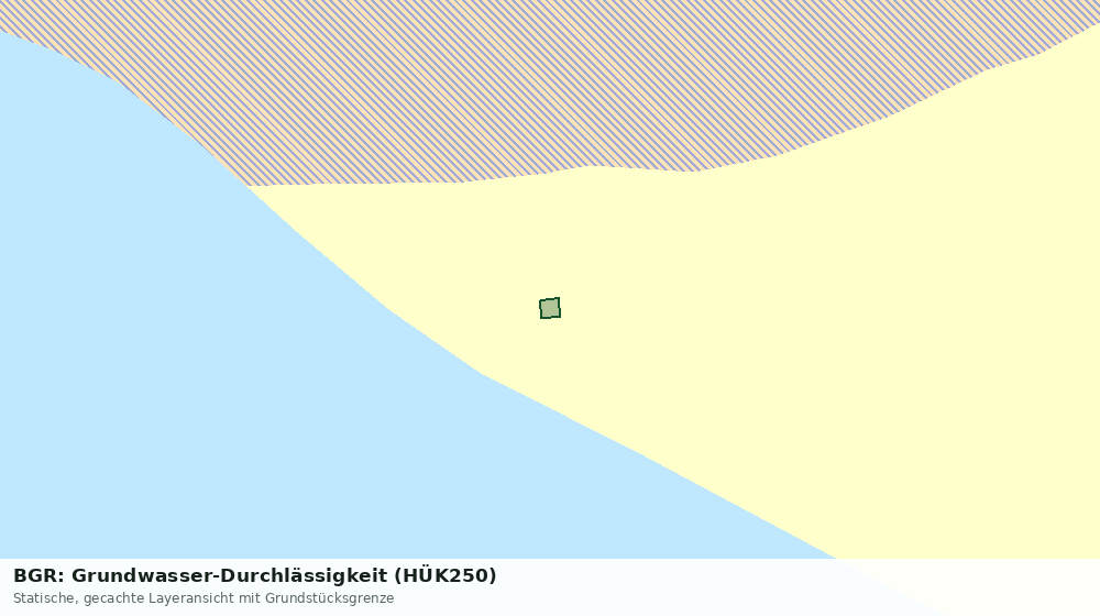 Statische Kartenansicht: BGR: Grundwasser-Durchlässigkeit (HÜK250)