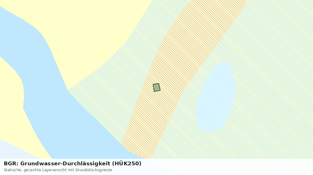 Statische Kartenansicht: BGR: Grundwasser-Durchlässigkeit (HÜK250)
