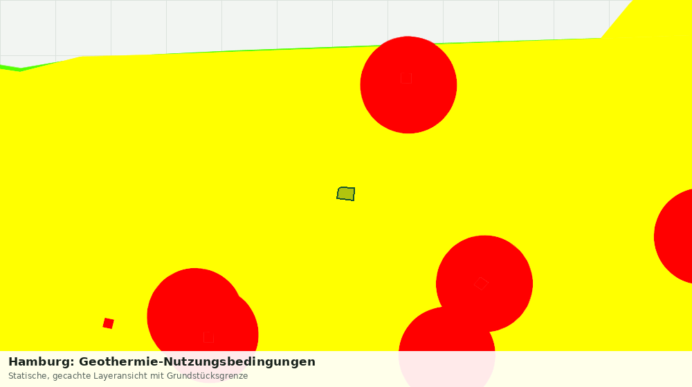 Statische Kartenansicht: Hamburg: Geothermie-Nutzungsbedingungen