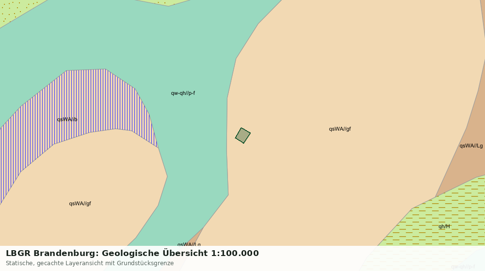 Statische Kartenansicht: LBGR Brandenburg: Geologische Übersicht 1:100.000