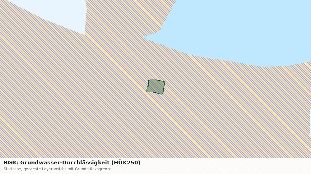Statische Kartenansicht: BGR: Grundwasser-Durchlässigkeit (HÜK250)