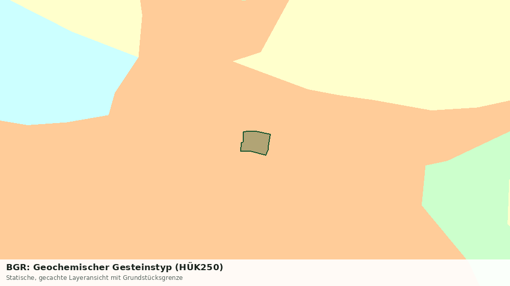 Statische Kartenansicht: BGR: Geochemischer Gesteinstyp (HÜK250)
