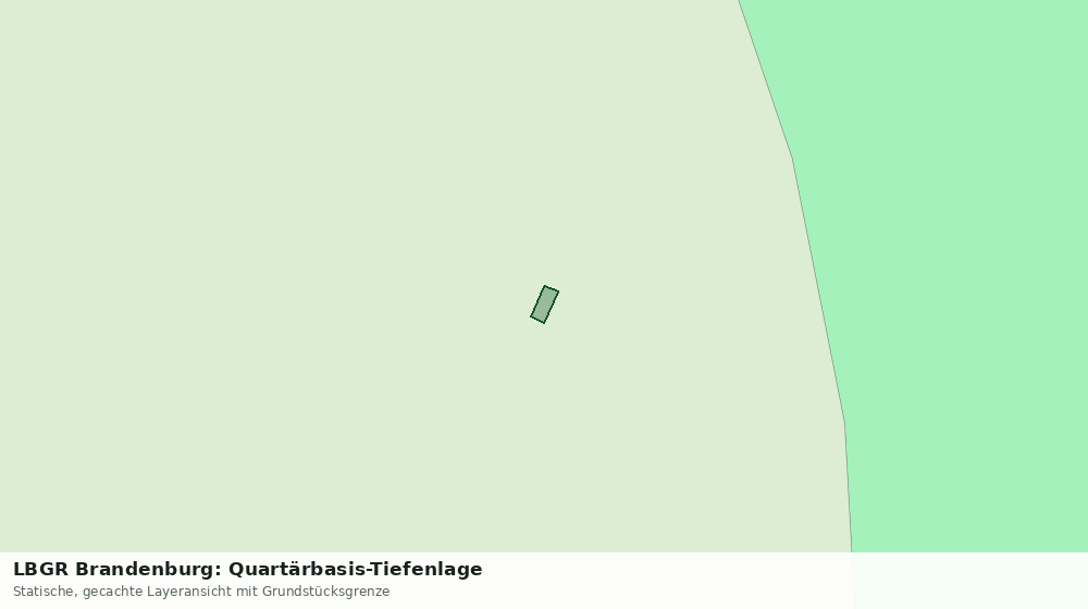 Statische Kartenansicht: LBGR Brandenburg: Quartärbasis-Tiefenlage