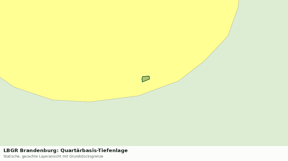 Statische Kartenansicht: LBGR Brandenburg: Quartärbasis-Tiefenlage