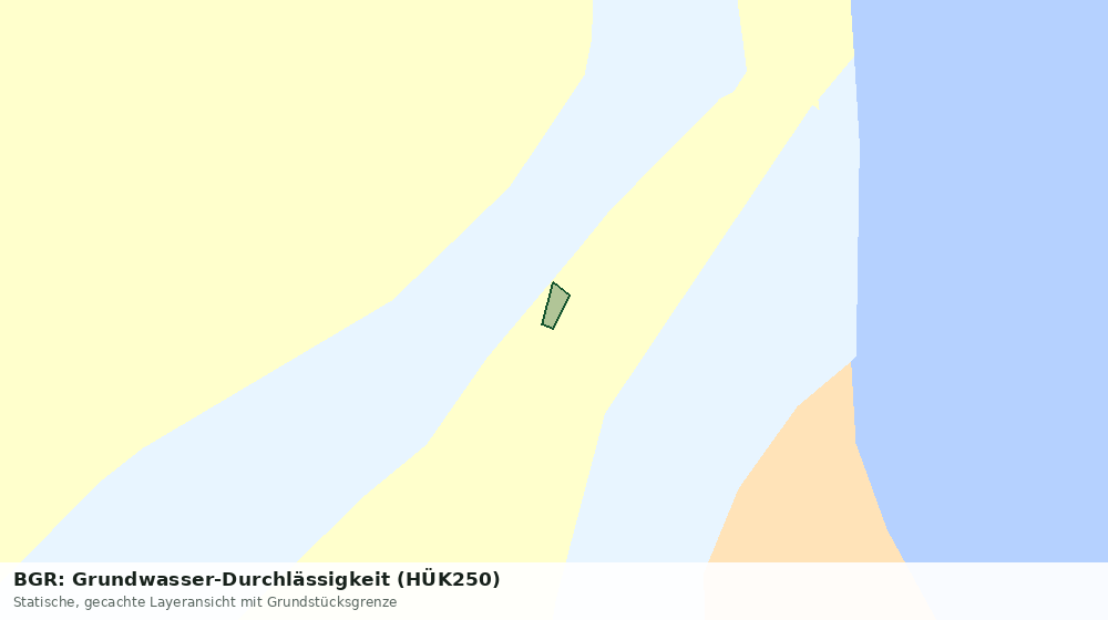 Statische Kartenansicht: BGR: Grundwasser-Durchlässigkeit (HÜK250)