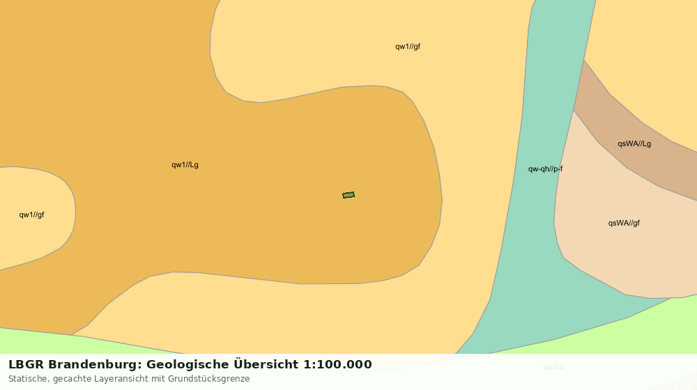 Statische Kartenansicht: LBGR Brandenburg: Geologische Übersicht 1:100.000