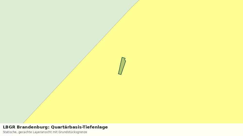 Statische Kartenansicht: LBGR Brandenburg: Quartärbasis-Tiefenlage