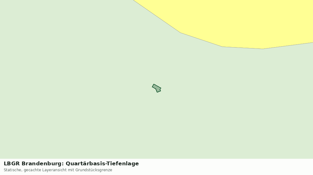 Statische Kartenansicht: LBGR Brandenburg: Quartärbasis-Tiefenlage