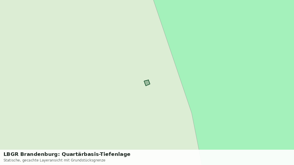 Statische Kartenansicht: LBGR Brandenburg: Quartärbasis-Tiefenlage