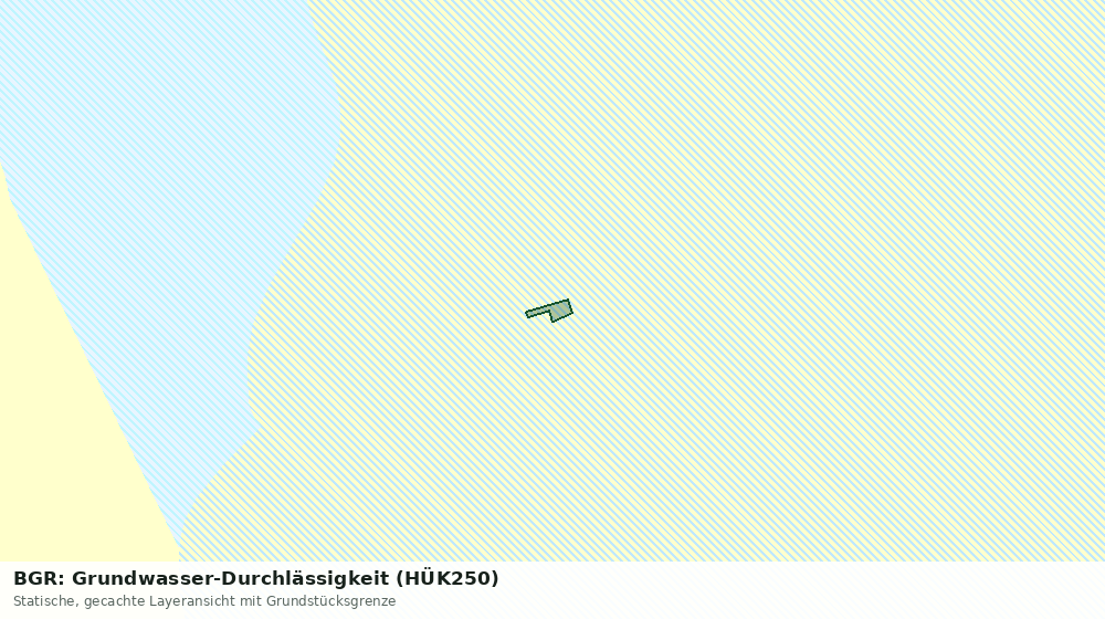 Statische Kartenansicht: BGR: Grundwasser-Durchlässigkeit (HÜK250)