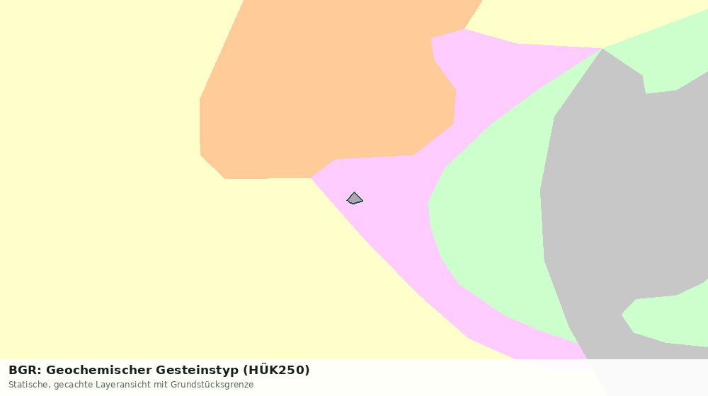 Statische Kartenansicht: BGR: Geochemischer Gesteinstyp (HÜK250)