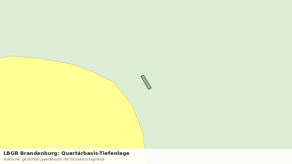 Statische Kartenansicht: LBGR Brandenburg: Quartärbasis-Tiefenlage