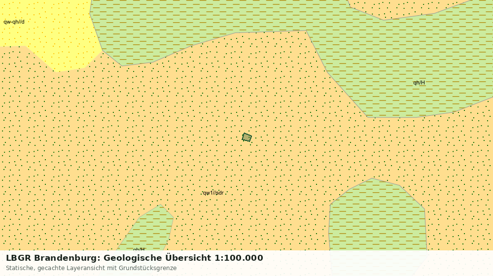 Statische Kartenansicht: LBGR Brandenburg: Geologische Übersicht 1:100.000