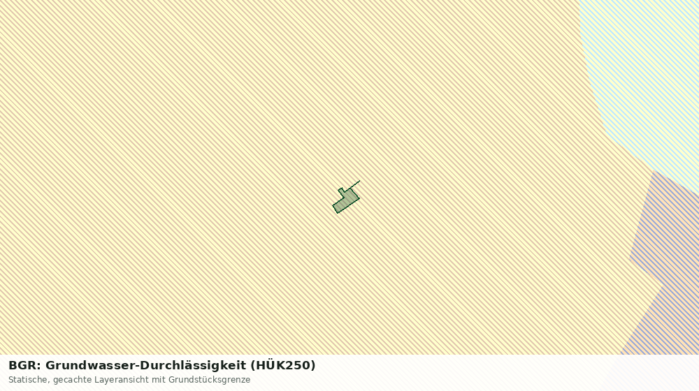 Statische Kartenansicht: BGR: Grundwasser-Durchlässigkeit (HÜK250)