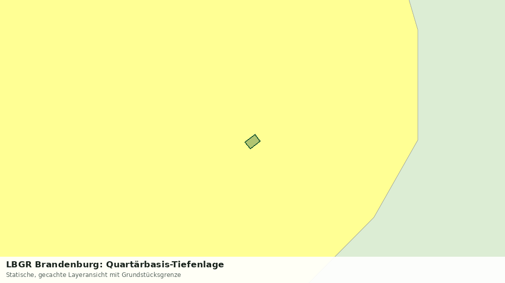 Statische Kartenansicht: LBGR Brandenburg: Quartärbasis-Tiefenlage