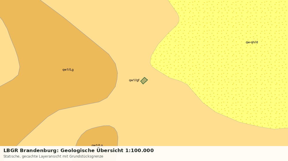 Statische Kartenansicht: LBGR Brandenburg: Geologische Übersicht 1:100.000