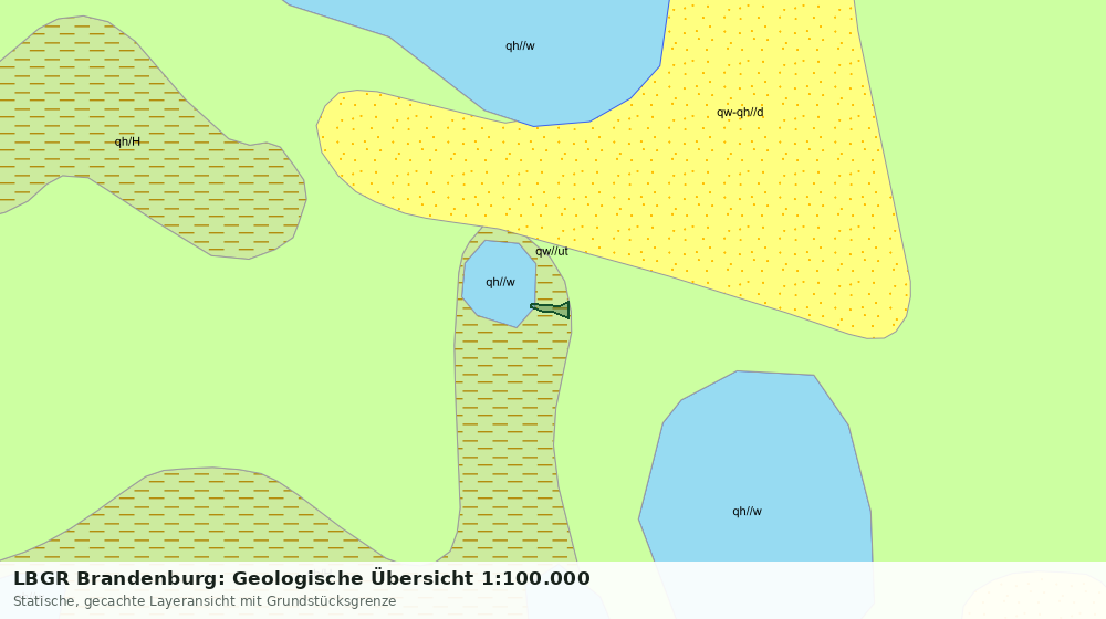 Statische Kartenansicht: LBGR Brandenburg: Geologische Übersicht 1:100.000