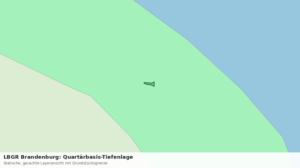 Statische Kartenansicht: LBGR Brandenburg: Quartärbasis-Tiefenlage