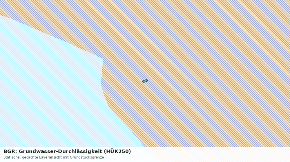 Statische Kartenansicht: BGR: Grundwasser-Durchlässigkeit (HÜK250)