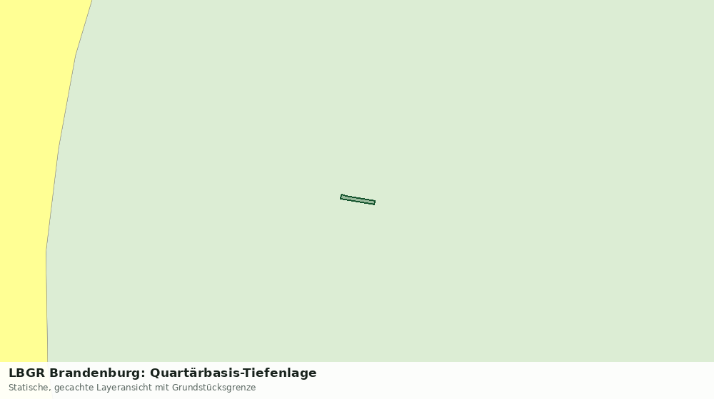 Statische Kartenansicht: LBGR Brandenburg: Quartärbasis-Tiefenlage