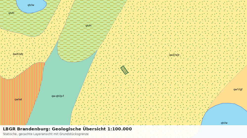 Statische Kartenansicht: LBGR Brandenburg: Geologische Übersicht 1:100.000
