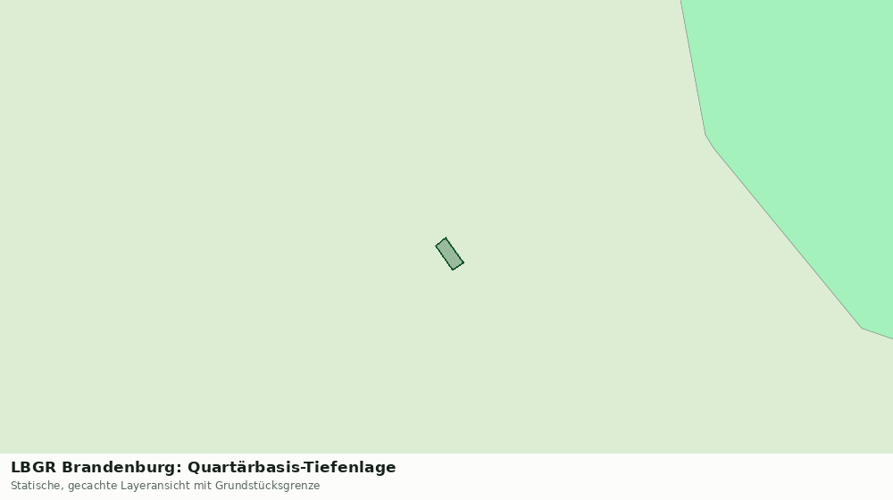 Statische Kartenansicht: LBGR Brandenburg: Quartärbasis-Tiefenlage
