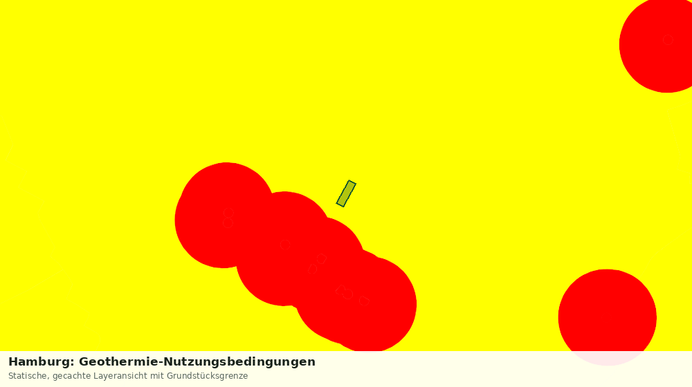 Statische Kartenansicht: Hamburg: Geothermie-Nutzungsbedingungen