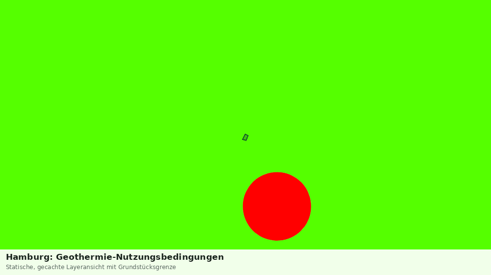 Statische Kartenansicht: Hamburg: Geothermie-Nutzungsbedingungen