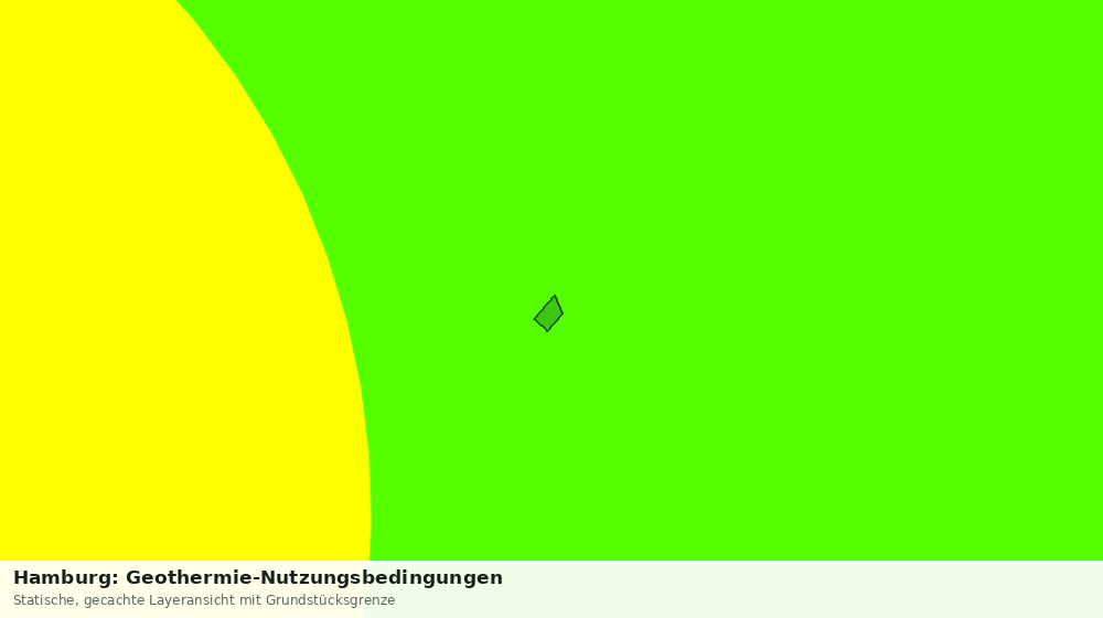 Statische Kartenansicht: Hamburg: Geothermie-Nutzungsbedingungen