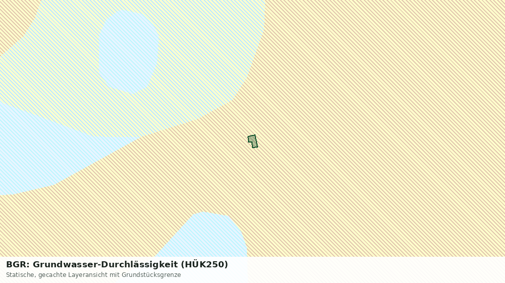 Statische Kartenansicht: BGR: Grundwasser-Durchlässigkeit (HÜK250)
